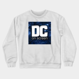 DC on SCREEN Podcast Logo (Blue) Crewneck Sweatshirt